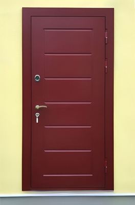 Стальная дверь с фрезеровкой